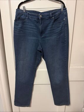 Bandolino Women's Straight Leg Dark Blue Jeans